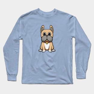 Cute bulldog smiling Long Sleeve T-Shirt